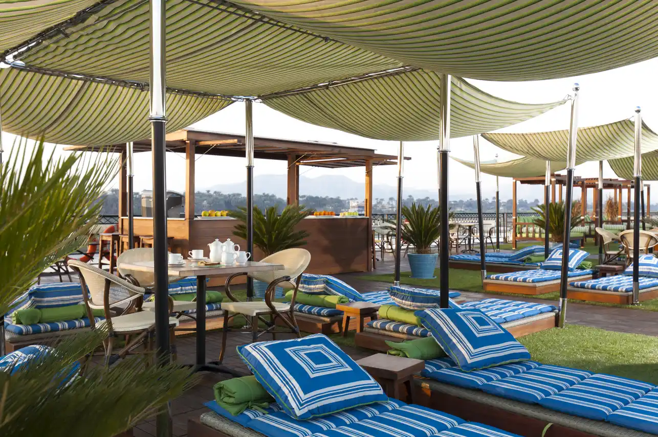 Sun deck of the M.S. Mayfair Nile Cruise Nile cruise